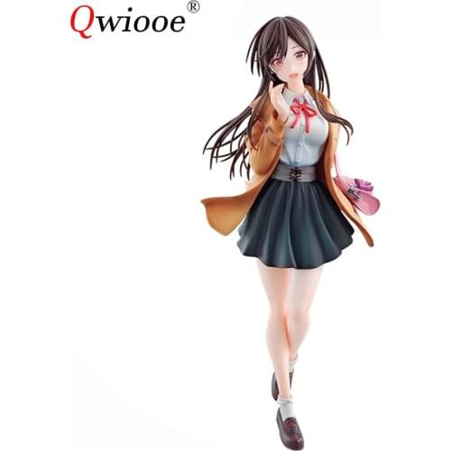 Qwiooe Original BP 23cm Renting Girlfriend Mizuhara Chizuru Japan Anime Figure PVC Cartoon Toys Desktop Collectibles Model Toy