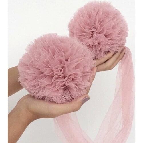 Nordic Kids Room Tent Mosquito Mesh Yarn Ball Wall Hanging Decoration DIY Wedding Party Decorative yarn Balls Christmas Gift