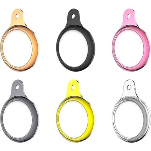 Plating TPU Protective Cover Soft Comfortable Case Shell Location Tracker Protector for AirTags Bluetooth Tracker Accessories
