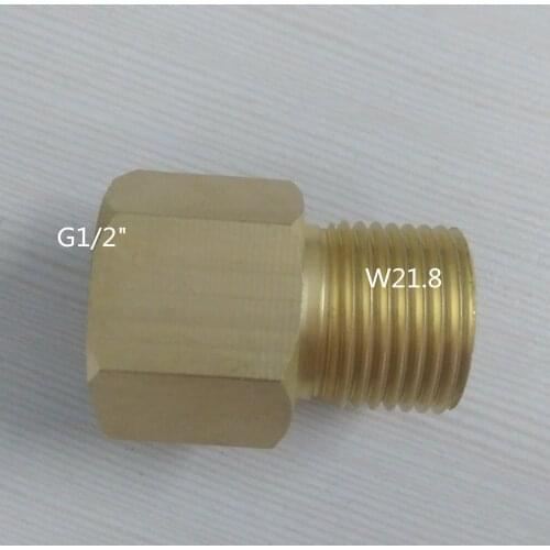 Thread conversion, W21.8 to G1/2"
