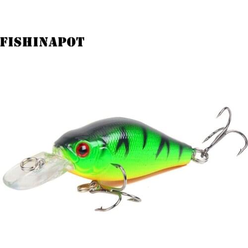1PCS 7cm/8g Wobbler Fishing Lure 10 Colors Available Artificial Hard Bait Tight Plastic Mino Crankbait Carp Fishing Tackle