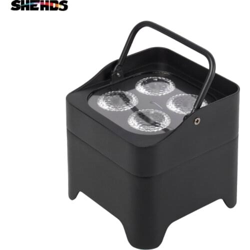 SHEHDS Mini Battery Par Light 4x12W RGBW & 4x18W RGBWA UV With wireless DMX&IR Remote Control Outdoor Suitable Lights