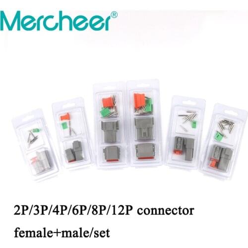 Car wiring harness modification connector 2 3 4 6 8 12P male and female butt plug-in blister packaging one male and one female