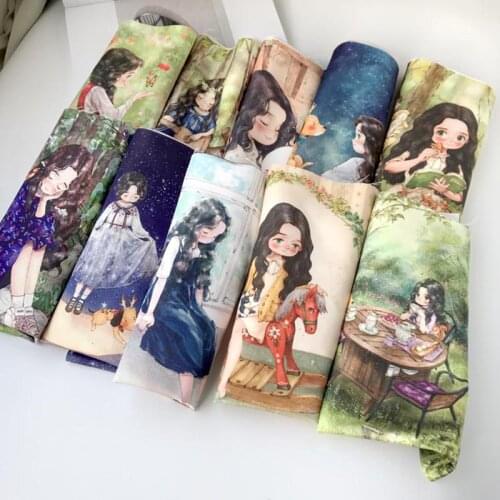 SMTA Silk Positioning The Cloth Patchwork Fabrics By The Meter Fabric For Needlework Patchwork Accessories 29*49cm D20