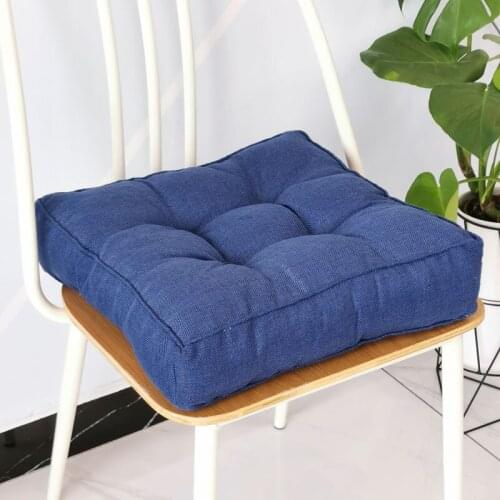 Three-dimensional Thickened Imitation Linen Seat Cushion Office Living Room Sofa Pad Candy Color Colorful Floor Cushions