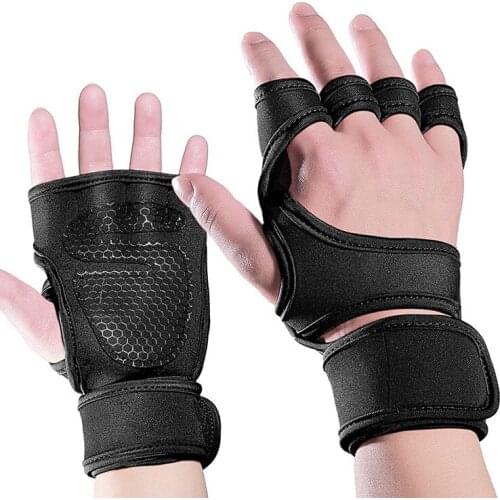 Outdoor mens women riding weightlifting fitness diving material anti-skid silica gel half-finger training hard pull gloves horse