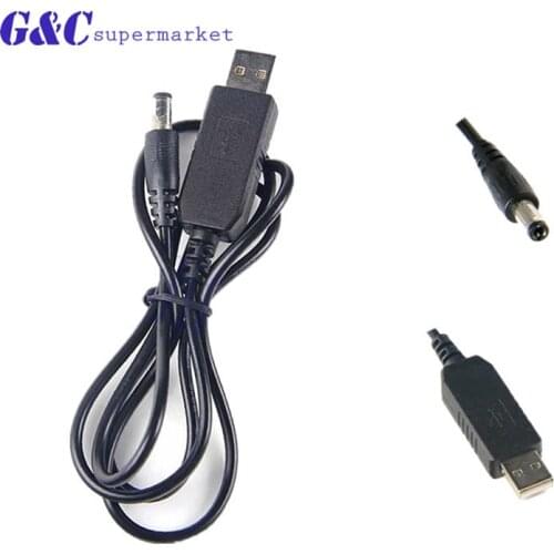 USB DC 5V to DC 9V 12V Step up Cable Module Converter 2.1x5.5mm Male Connector usb to male jack power cable