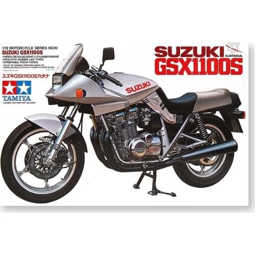 1/12 Tamiya Plastic Assembly Car Model Toy Suzuki GSX1100S Katana Motorcycle Static Model DIY Assembly Kit #14010