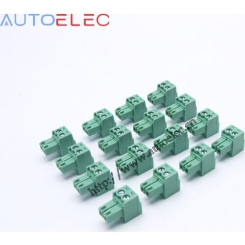 100pcs/lot 2 positions 3.5mm pitch KF2EDGK 2Poles PA66 UL94V-0&Brass PCB Female Plug MC1.5/2-ST-3.5 1840366