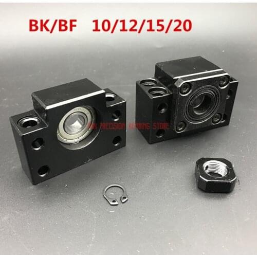 2021 Free Shipping Bk Bf Set One Pc Of Bk12/10/15/20 And Bf12 For Rm1204 Sfu1605 Sfu2005 Ball Screw End Support For Cnc Parts