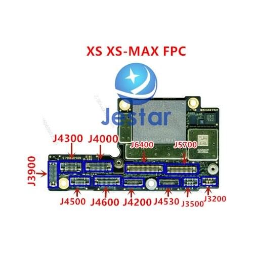 5pcs/lot J3900 J4300 J4000 J6400 J5700 J4500 J4600 J4200 J4530 J3500 J3200 FPC connector for iphone xs xs-max on board