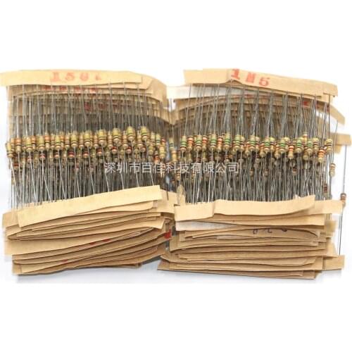 560pcs 56 kinds × 10pcs 1/4w resistance package element package