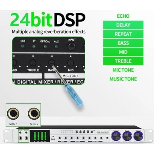 Audio Processor Digital Bluetooth Effect DSP Processor Sound Controller System Equipment Full-function Effect Karaoke