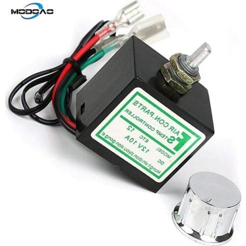 Car Air Conditioner Electronic Thermostat Switch 0 C-25 C Adjustable Temperature Control 12-24V Controller Switch