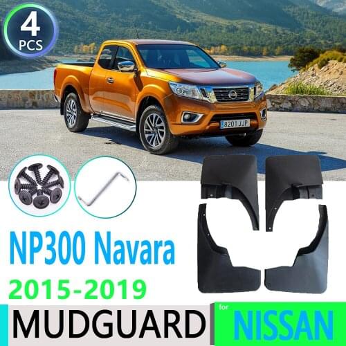 For Nissan NP300 Navara D23 2015~2019 NP 300 Car Fender Mudguard Mud Flaps Guard Splash Flap Car Accessories