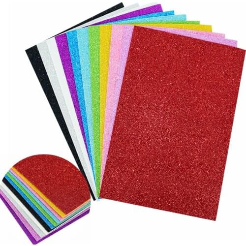 5 Sheets Glitter Foam Paper Sparkles Sponge Paper Childrens Handcraft Craft Activities DIY Scrapbooking Art Material Supplies 7