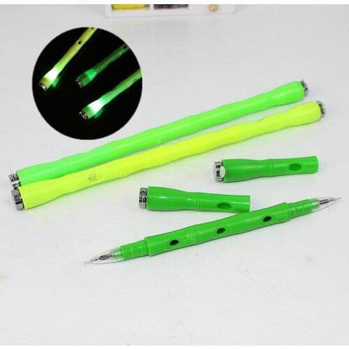 Bicolor Rotating Gaming Gel Pens Flash Spinning Pen Colorful Available At Both Ends Pens and Pencils Kids Gift Toy with Light