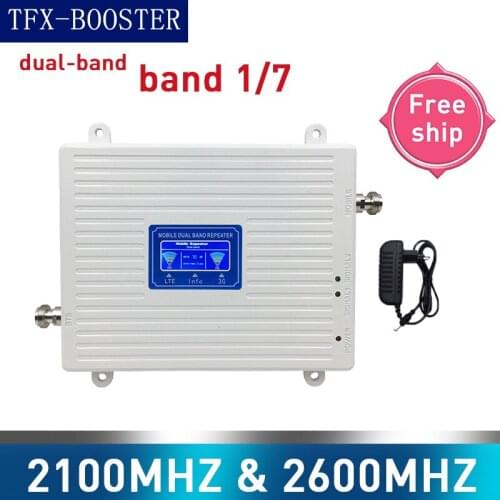 TFX-BOOSTER dual band WCDMA 3G LTE 4G 2100/2600MHZ Cell Phone Signal Booster 2G 3G 4G LTE DCS 2100/2600MHZ Repeater GSM WCDMA