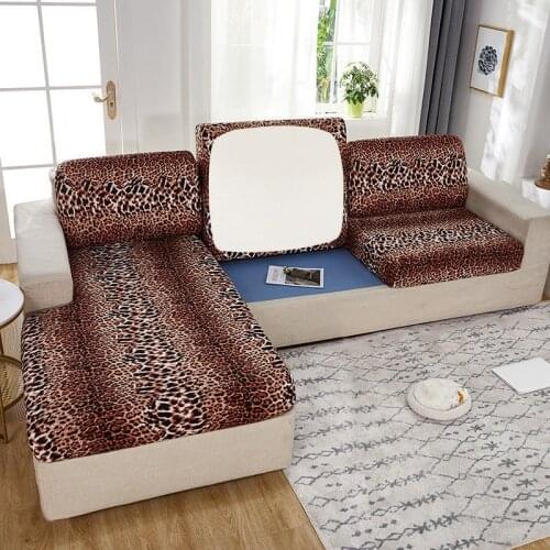 Elastic Stretch Sofa Seat Cushion Cover Chair Cover Printed Furniture Protector Corner Sofa Slipcover Couch Cover 1/2/3/4 Seat