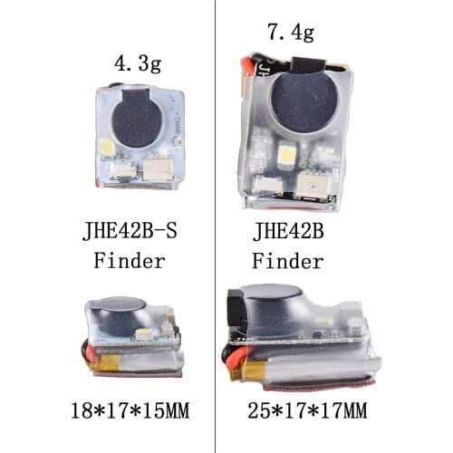 JHE42B_S 5V Super Loud Buzzer Tracker 110dB with LED Buzzer Alarm For FPV Racing Drone