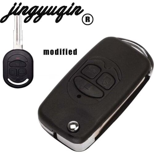 Jingyuqin Modified Folding Remote Key Shell For Buick Excelle 2005-2018 3 Buttons Car Key Shell Cover Case