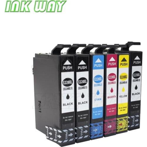 INK WAY INKWAY 6 PACK NON-OEM 220XL Ink Cartridge for Epson Expression Home XP-320 Small-in-One All-in-One Printer
