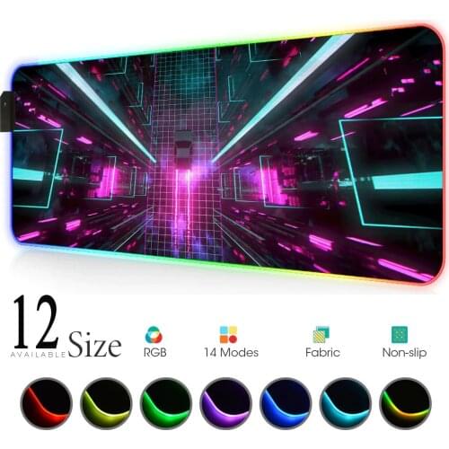 Retrowave synthwave rgb mouse pad rgb gaming accessories rgb mousepad 900x400 rgb setup gamer Rubber mat Carpet desk pink mats