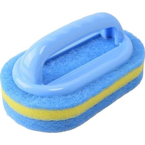 Kitchen Gadgets Bathroom Toilet Glass Wall Cleaning Bath Brush Plastic Handle Non-woven Fabric Clean Brushes Dishwashing Brush