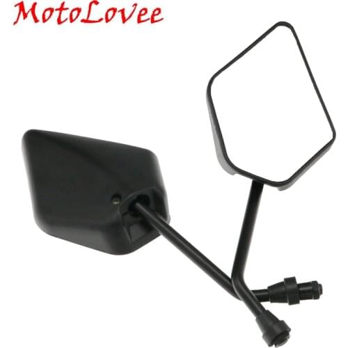 MotoLovee Motorcycle Universal Black Mirror Rear View Side Mirrors For Honda Kawasaki Suzuki KTM
