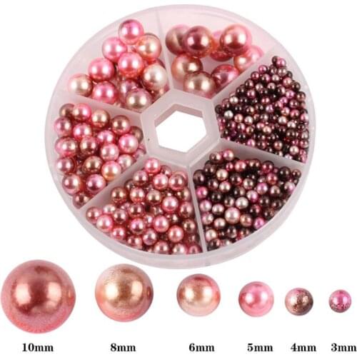 3/4/5/6/8/10mm Pearls Seed Beads Set Cream Glass Czech Round Beads For Bracelet Needlework Jewelry Making Handmade DIY Chain