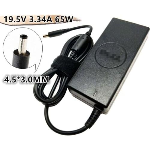 New 19.5V 3.34A 65W 4.5*3.0MM Universal Laptop Power Adapter Charger For DELL Vostro 14-7460 14-5455 5458 5459 5468 7560 3558