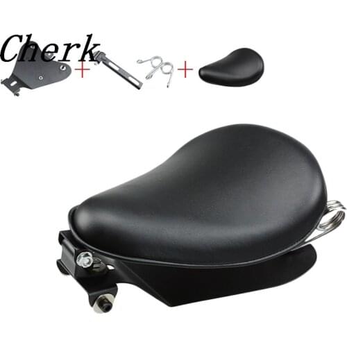 Motorcycle Black Metal Solo Seat Baseplate 3" Springs Bracket Kit For Harley Sportster 883 XL Yamaha Honda Chopper Custom