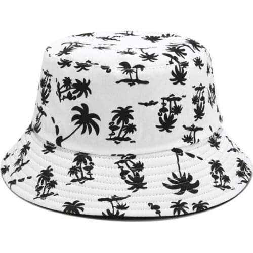 Fashion Cartoon Flamingo Print Bucket Hat Factory Direct Summer Sun Shade Fisherman Hat Bucket Cap