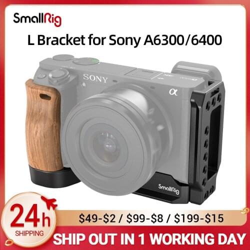 SmallRig A6400 L Plate A6300 L-Bracket for Sony A6400 and A6300 Feature with QR Quick Release Arca Style Plate APL2331B