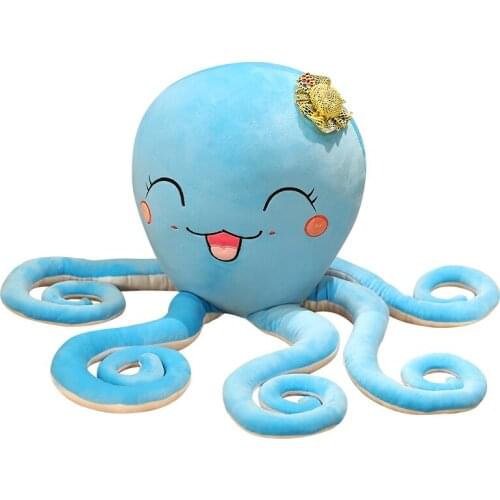 1pc 80/100cm Lovely Octopus Plush Toys Cartoon Squid Pillow Toys Stuffed Soft Animal Sleep Cushion for Baby Kids Birthday Gifts