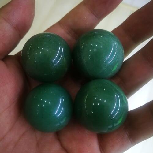 4pc Natural GreenQuartz Crystal Ball Healing Sphere Mineral Stone Craft Home Decoration Accessories Fish Tank Decor