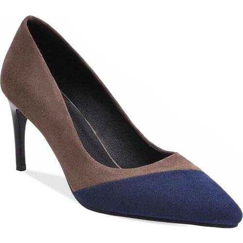 19 years of age season fashion womens shoes high heel with color matching size 43 yards 33 - shallow mouth joker single shoes