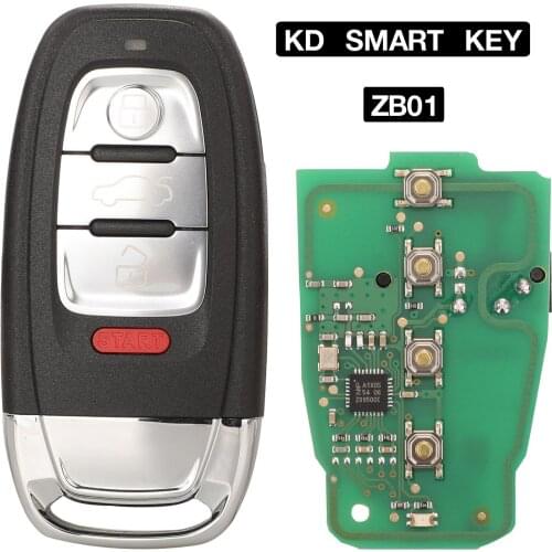 Kutery ZB01 4BTN Universal Remote Car Key For KD900 KD-X2 Fit For More than 2000 Models Multi-functional KD Smart Key Replace