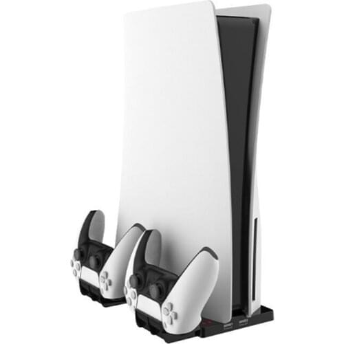 For PS5 Console Vertical Stand 2 Controller Charger Charging Dock For Playstation 5 Play Station 4 PS 5 Gamepad Charger Cradle