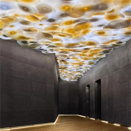 High Quality Hanging Plates Big Ceiling Lights Art for Home Restaurant Muesum Hotel Projects