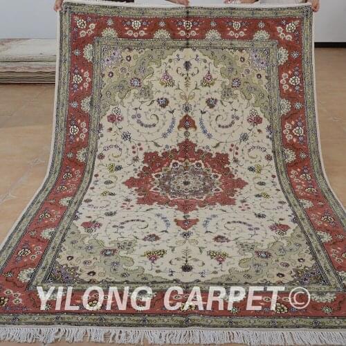 Yilong 6'x9' Oriental nain handmade wool carpet exquisite chinese area wool rug (1485)