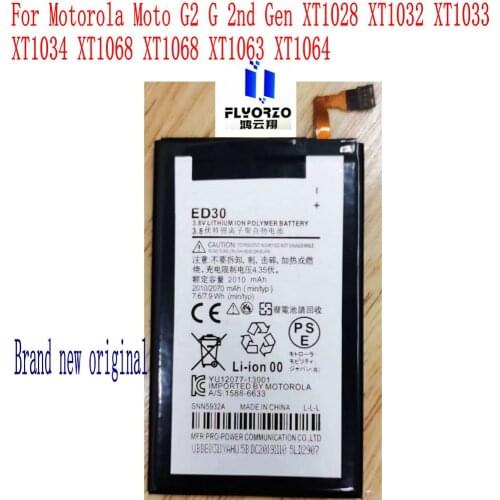 10pcs Brand new 2010mAh ED30 Battery For Motorola Moto G2 XT1028 XT1032 XT1033 XT1034 XT1068 XT1068 XT1063 XT1064 Mobile Phone