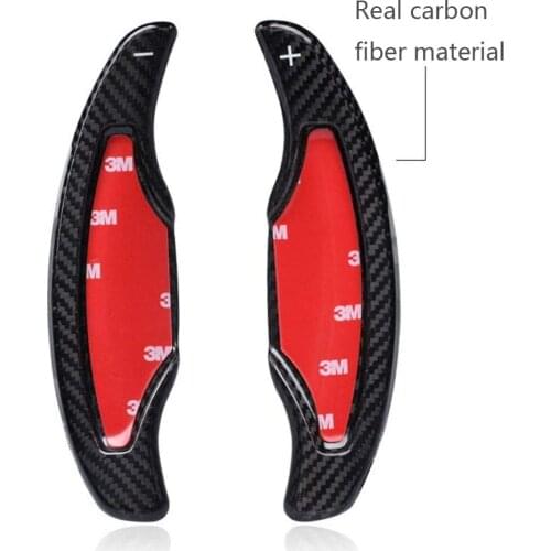 2 pcs GSD Carbon Fiber Steering Wheel Shift Paddles Fit for Cadillac ATS / ATS-L / CT6