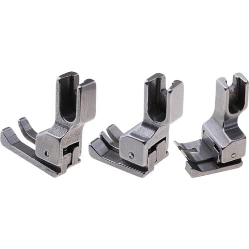 3 Pieces 1/4 1/8 1/16 Compensating Presser Foot Feet Sewing Machine Accessories For Sewing Knit & Thin Materials