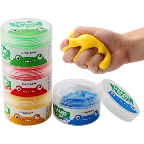 4Pcs/Set Slime Toys Therapy Putty Resistance Dexterity Finger Training Putty Hand Exercise Discovery Putty for Recovering Adult
