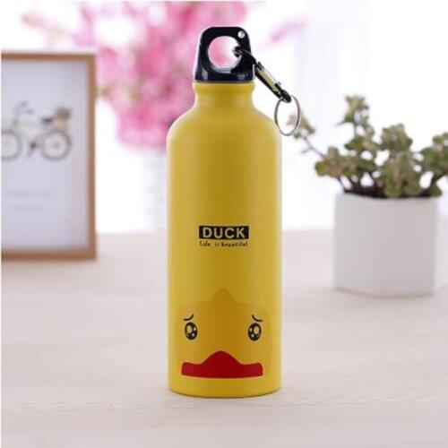 500ml Cartoon Animal Aluminum Alloy Kids Cycling Bike Water Bottle Outdoor Travel Sports Camping Hiking Water Bottles