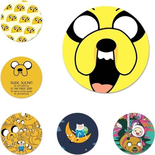 58mm Adventure time Beemo BMO Jake Finn Badge Brooch Pin Accessories For Clothes Backpack Decoration gift