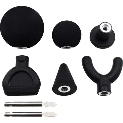 6pcs Percussion Massage Tip & Bit For Jigsaw Massager Adapter Attachment Tool