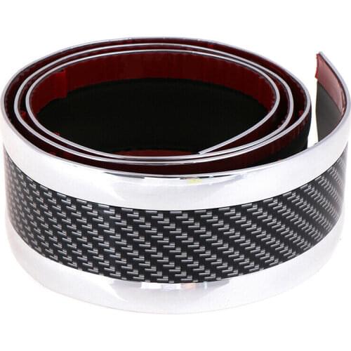 7CM*1M Car Stepping Protector Sticker Rear Trunk Door Edge Sill Guard Lip Car Styling Mouldings Accessories For SUV Trailer Bus