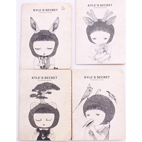 1PC A6 Vintage Kyles Secret Style Notebooks School 48 Pages Student Stationery Notebook Office Material Diary Supplies(ss-1682)